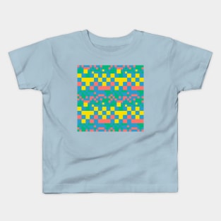 Pixel squares Kids T-Shirt